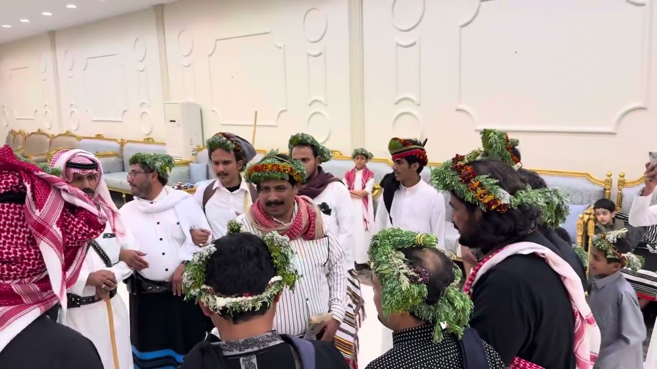 تكثيرة صف من قبيلة بني ماجور شهران في حفل زواج سعود فايع الماجوري الخميس ١٤٤٧/٦/٢٠