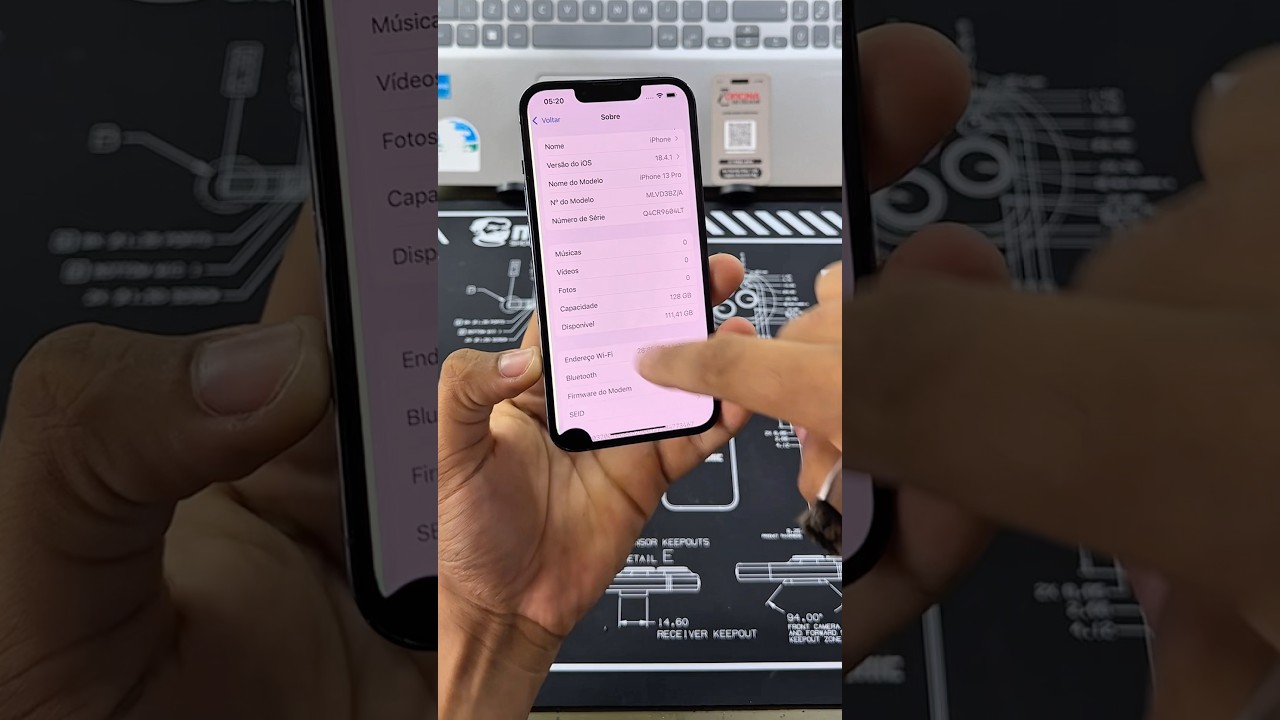 Procedimento de troca da tela iPhone 13 Pro sem deixar mensagem de pe&ccedil;a desconhecida  #iphone