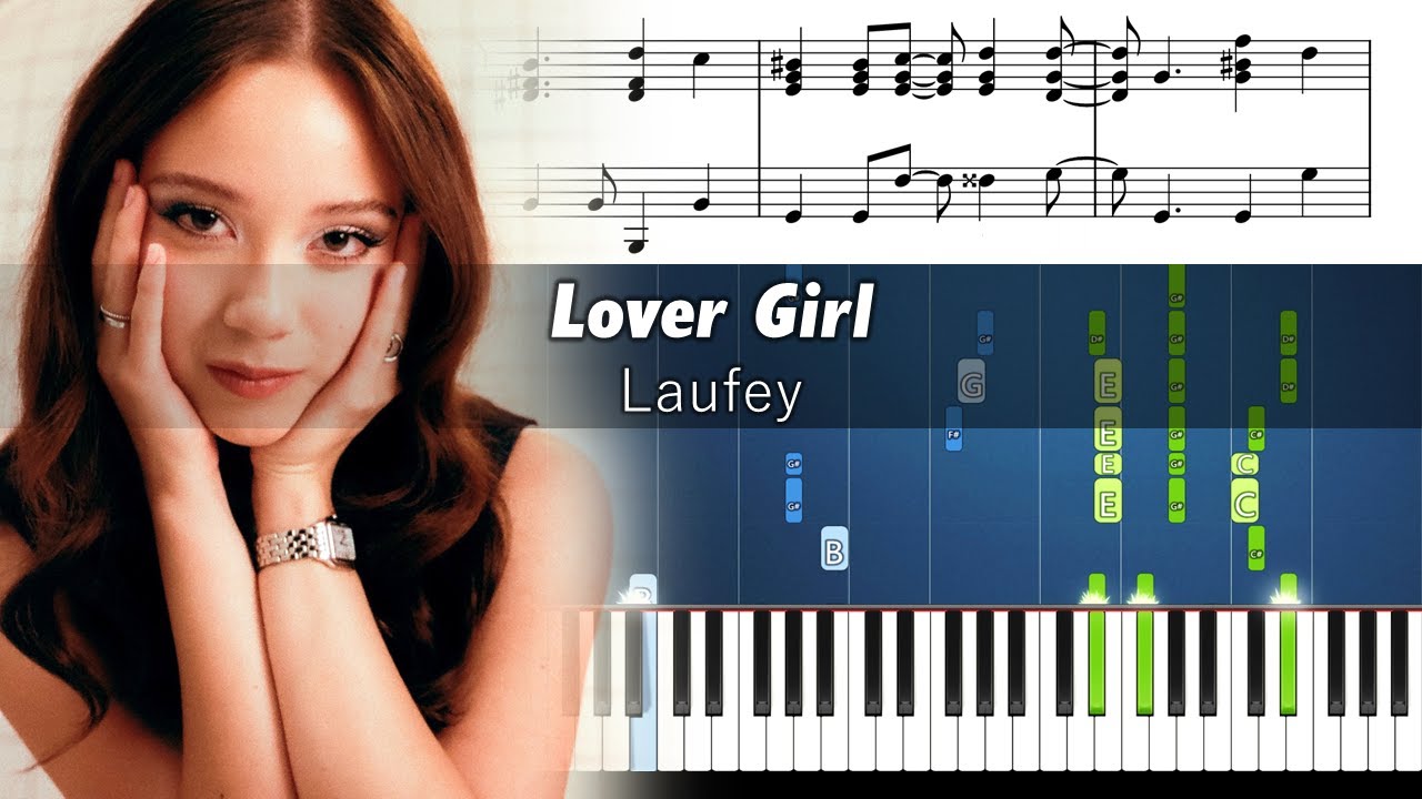 Laufey - Lover Girl - Piano Tutorial with Sheet Music