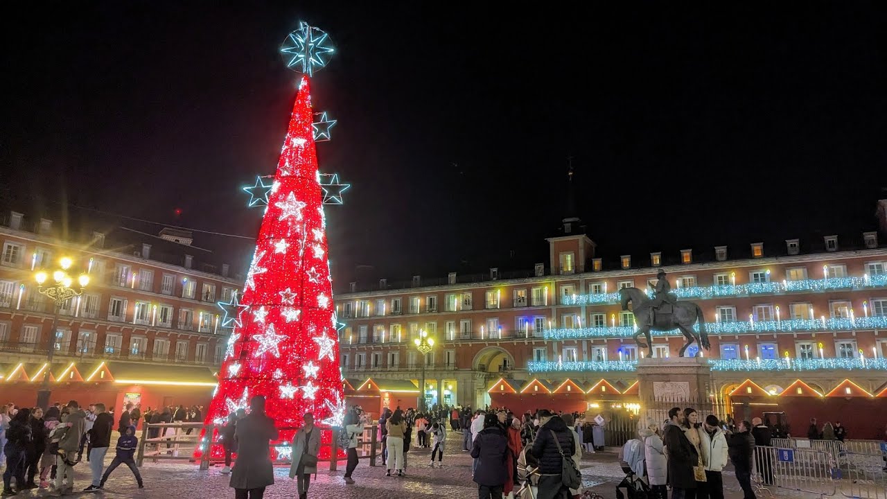 Madrid Christmas Market 2023 🇪🇦 (Plaza Mayor) - 4K HDR