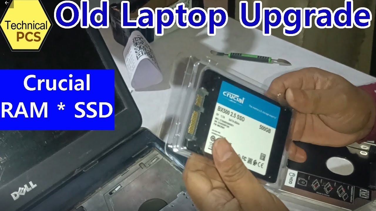 Dell old laptop upgrade with Crucial SSD & RAM || Old Laptop Upgrade || Crucial SSD & RAM