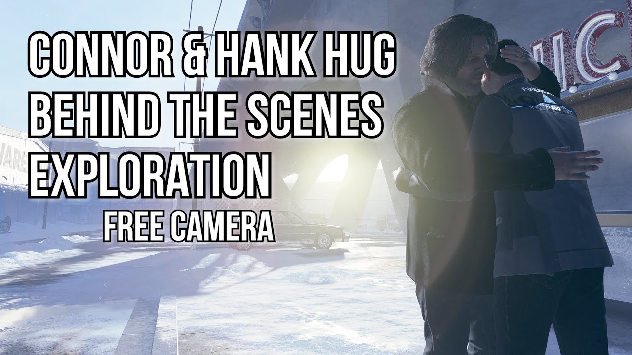 Connor & Hank Hug - Behind The Scenes & Exploration (Detroit: Become Human)