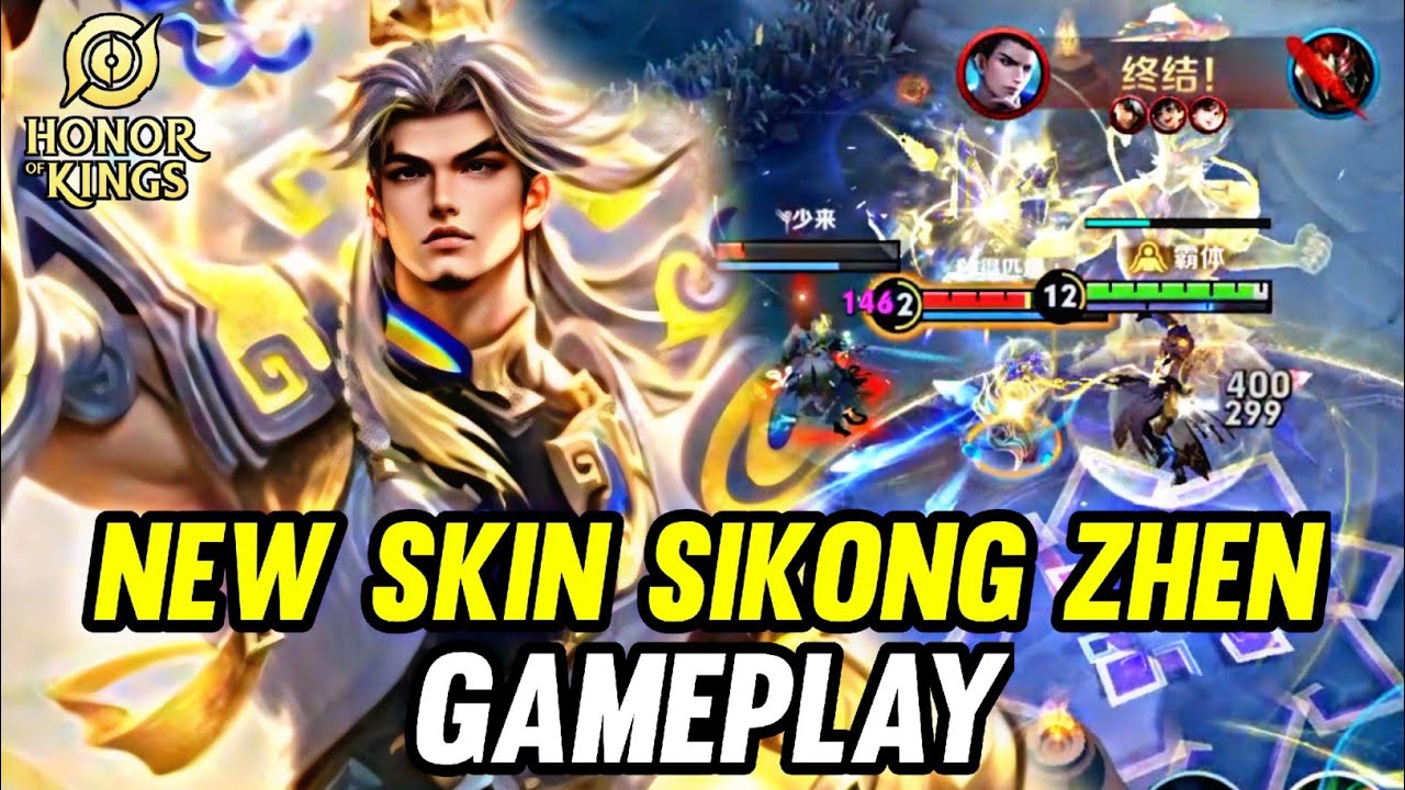HOK : NEW SKIN SIKONG ZHEN GAMEPLAY - HONOR OF KINGS