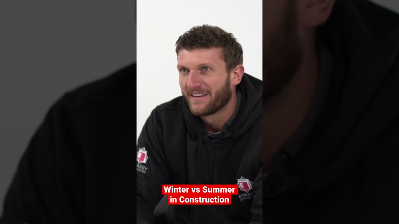 Do you prefer winter or summer on site? #construction #scaffolding #building #career #summer