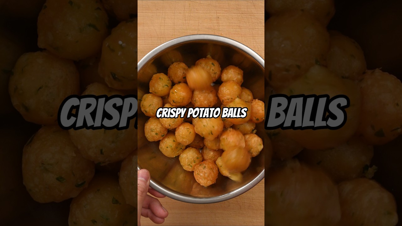 Crispy Potato Balls 🥔 #shorts