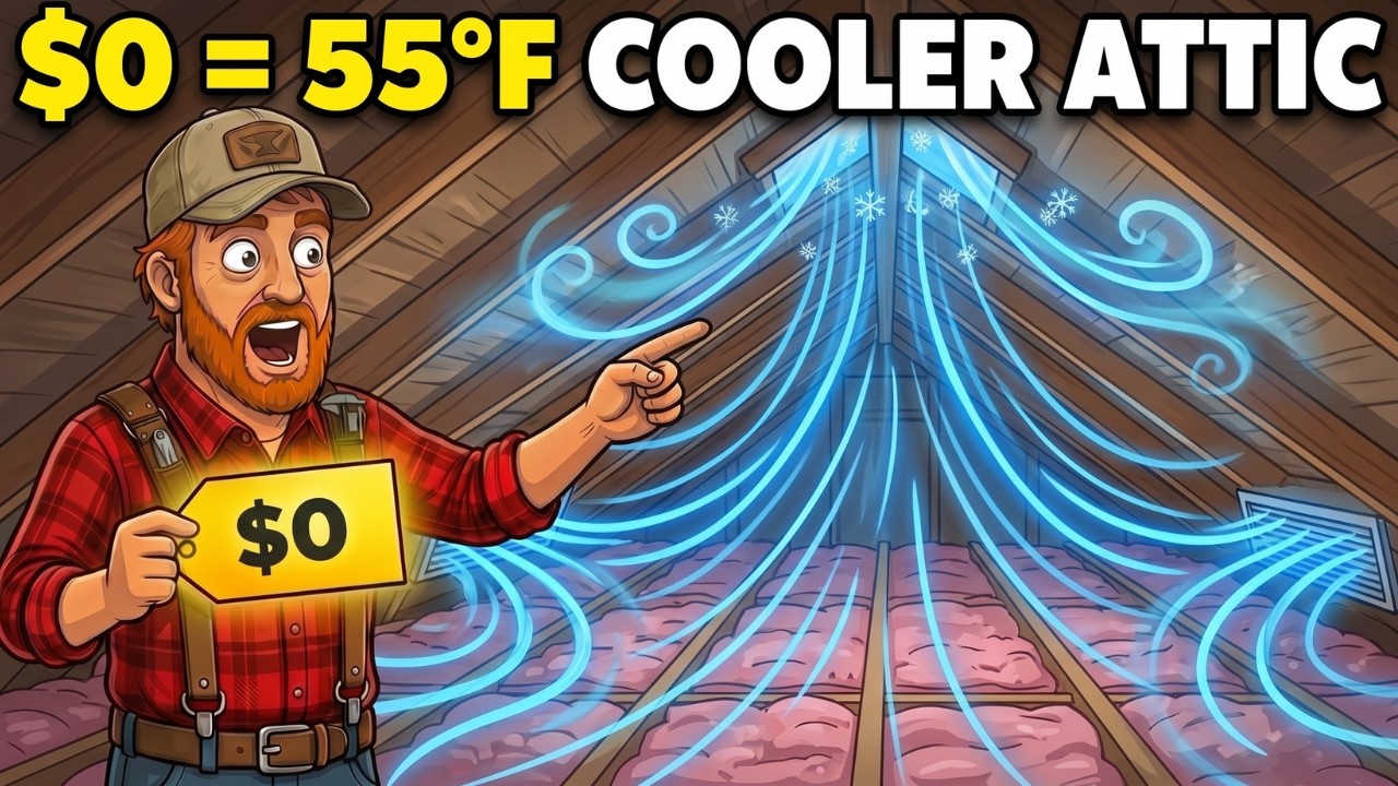 This $0 Fix Cools Your Attic by 55&deg;F. Why Don't Roofers Tell You?