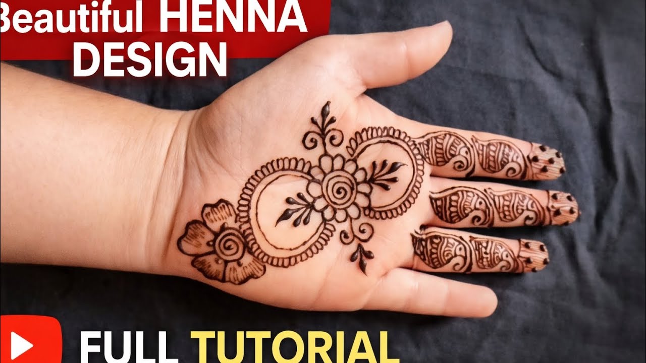 Simple & Easy mehndi disaing for beginners || Eid special mehandi lagana sikhe || mehndi disaing 