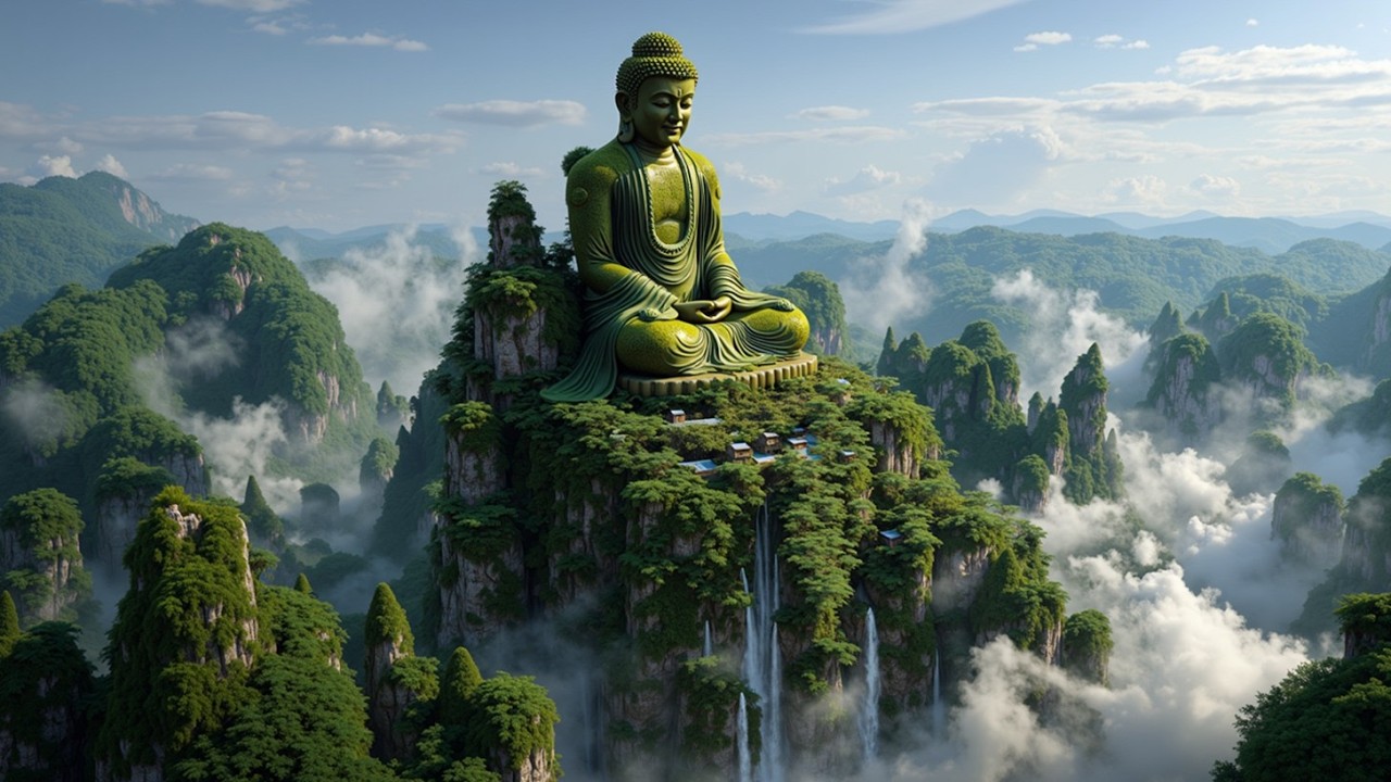 Спокойная лесная медитация с пением птиц и утренним гонгом