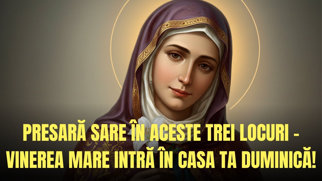 „PRESARĂ SARE ÎN ACESTE TREI LOCURI – VINEREA MARE INTRĂ ÎN CASA TA DUMINICĂ!”