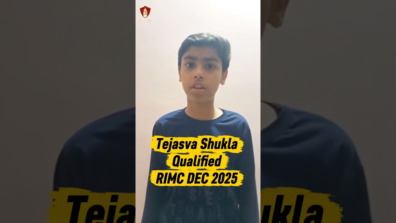 Tejasva Shukla Qualified RIMC Dec 2025 | RIMC Dec 2025 RESULT | Cracked RIMC Exam #rimc #result