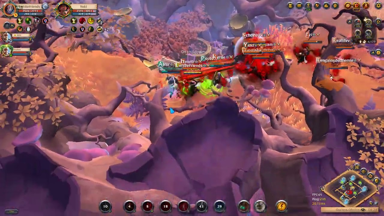 Albion East | Outnumbered Fights 3v8 | Roads Of Avalon | Great Cursed POV | [ROA]PIZZA | Small Scale