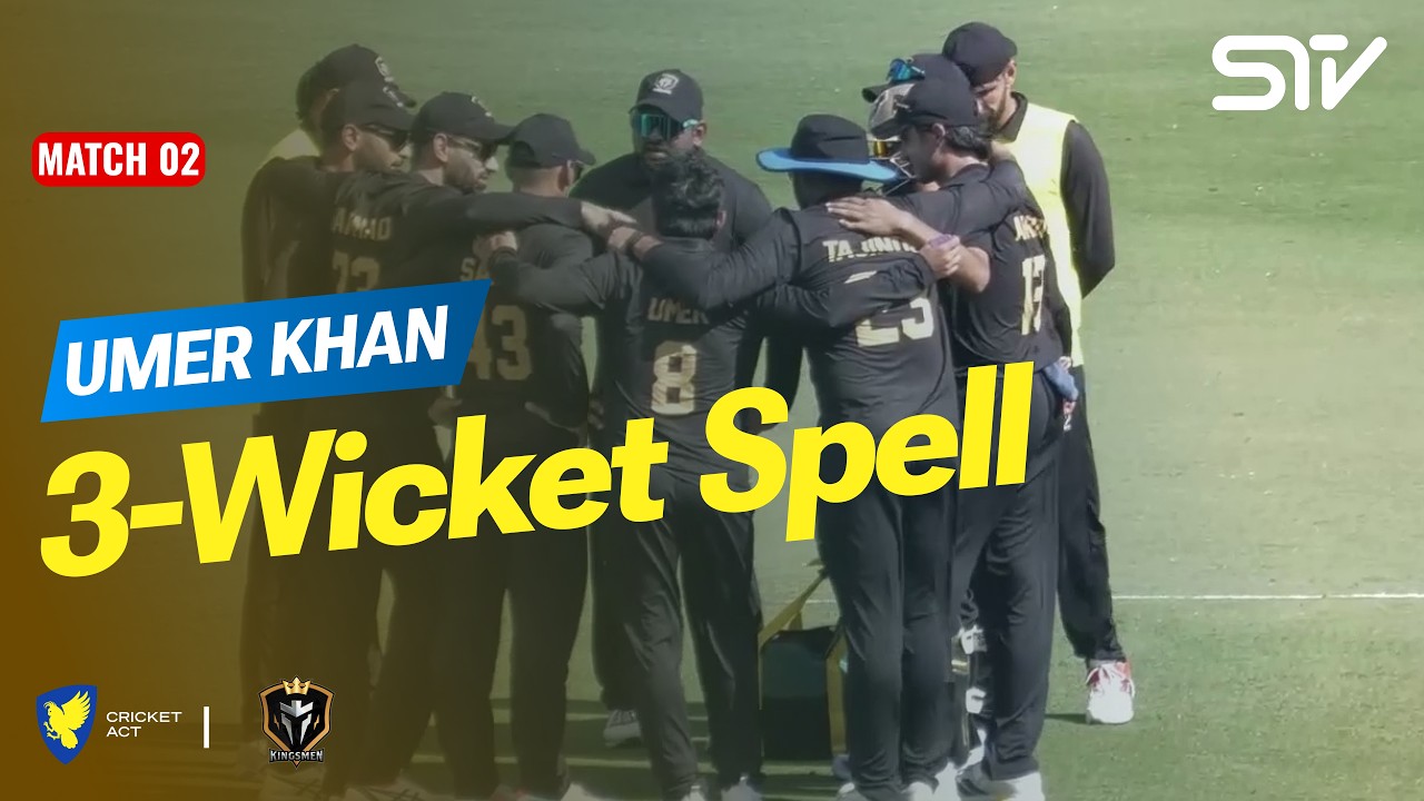 Umer Khan&rsquo;s 3-Wicket Haul! | ACT Comets vs Hyderabad Kingsmen | Match 02 | Top End 2026 | ZP1T
