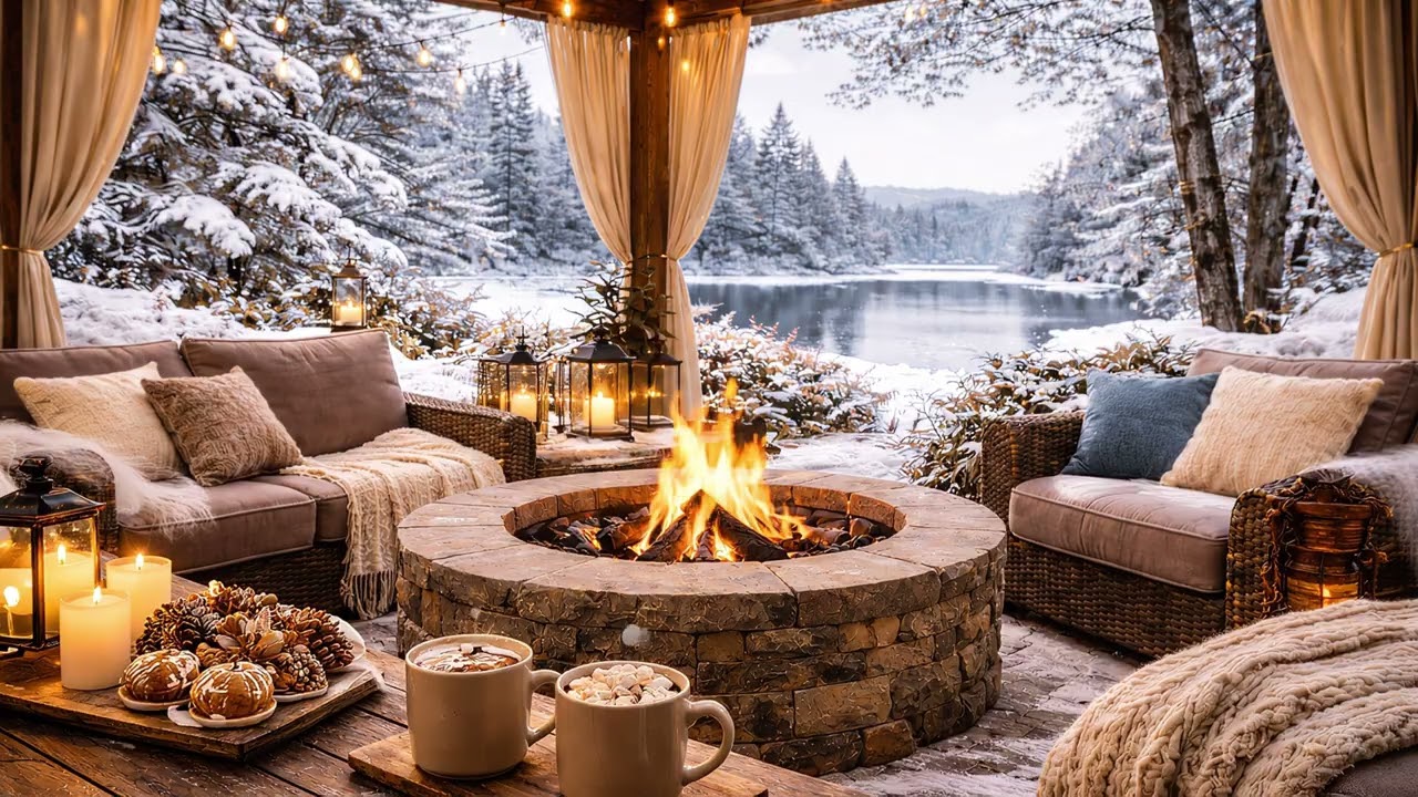 Ambient TV 4K HD Fireplace Fire winter Ambiance - TV 4K HD  Feu cheminée Hiver
