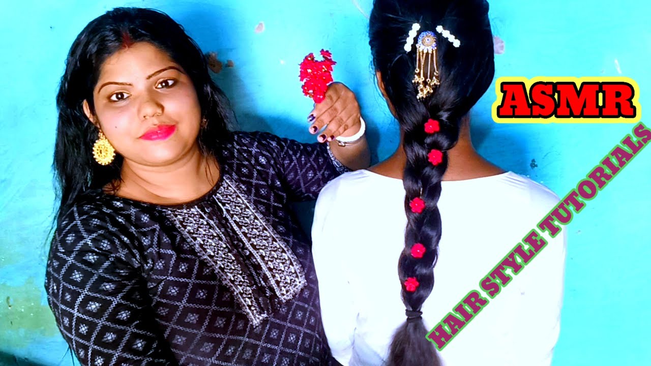 WOW I GOT A Festival HAIR STYLING by PRO in India (ASMR SOFT SPOKEN)