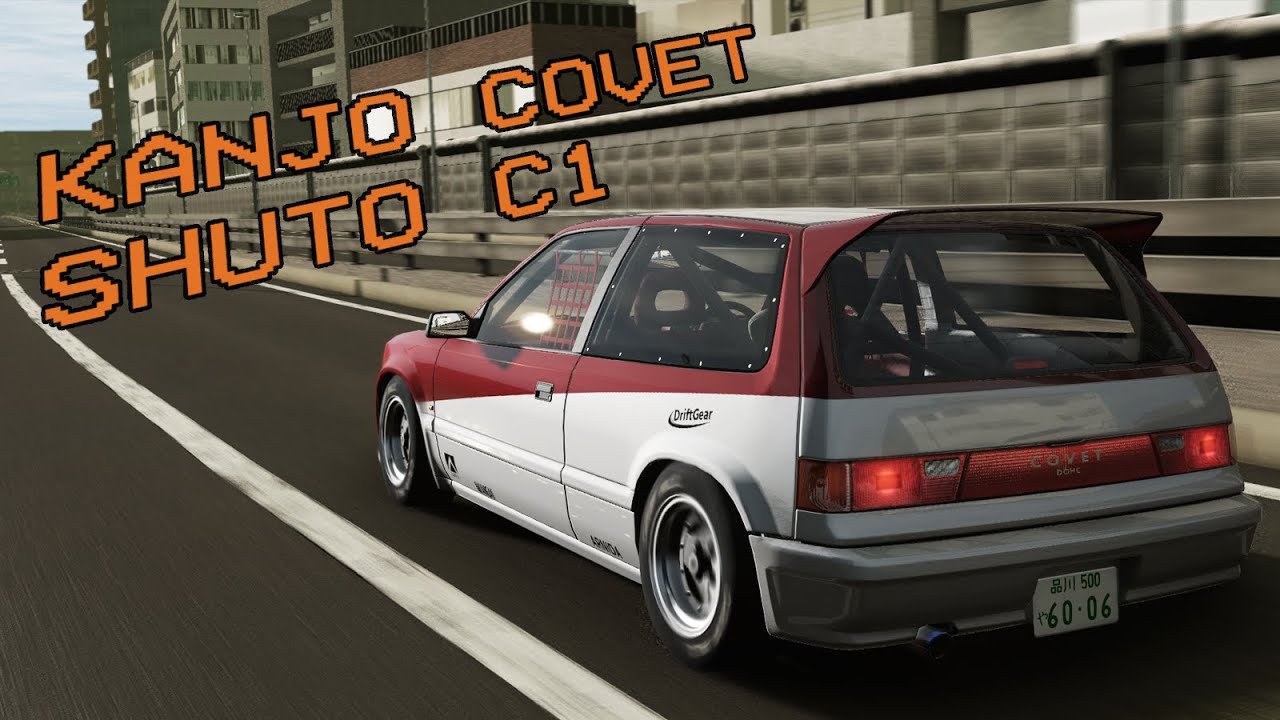 Kanjo Covet on the Loop | BeamNG Shuto C1 with Traffic