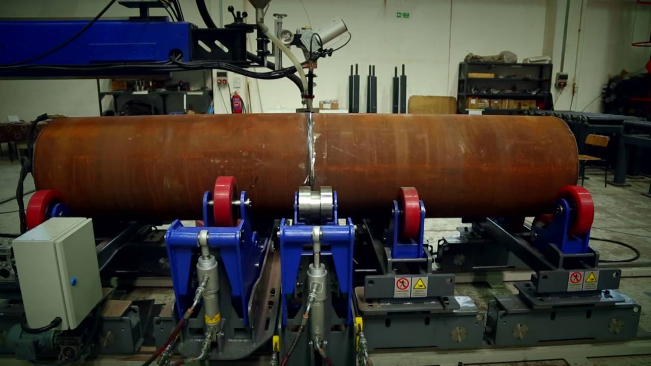SFU & MCB - Hidrolik Uç Ayarlı Çevirici ve Kolon Bom Tozaltı Kaynak / Fit-Up Rotator & Column Boom