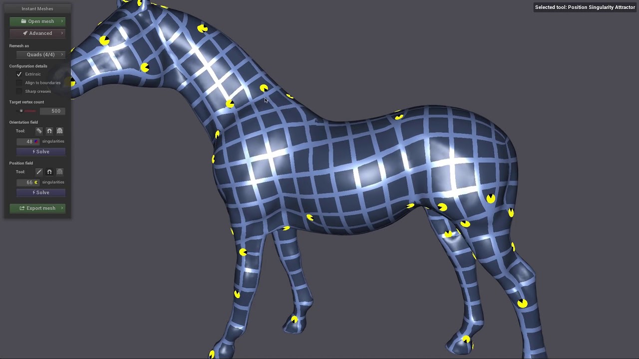 Instant Field Aligned Meshes (SIGGRAPH ASIA 2015)