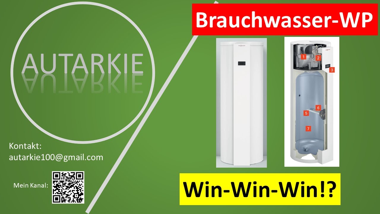 Brauchwasser-WP (BWWP) - Eine Win-Win-Win Situation? Mit Analyse Datenblatt - Autarkie - Folge 322