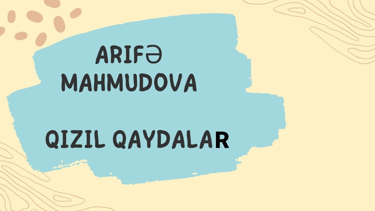 Arifə Mahmudova. Azərbaycan dili. Qızıl qaydalar.