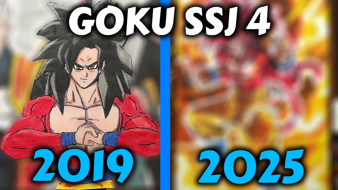INCRÍVEL! Refazendo Desenho ANTIGO - Goku Super Saiyajin 4 👉 Dragon Ball DAIMA