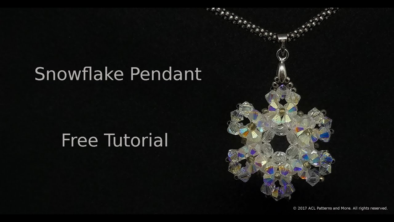 FREE Snowflake Pendant Tutorial