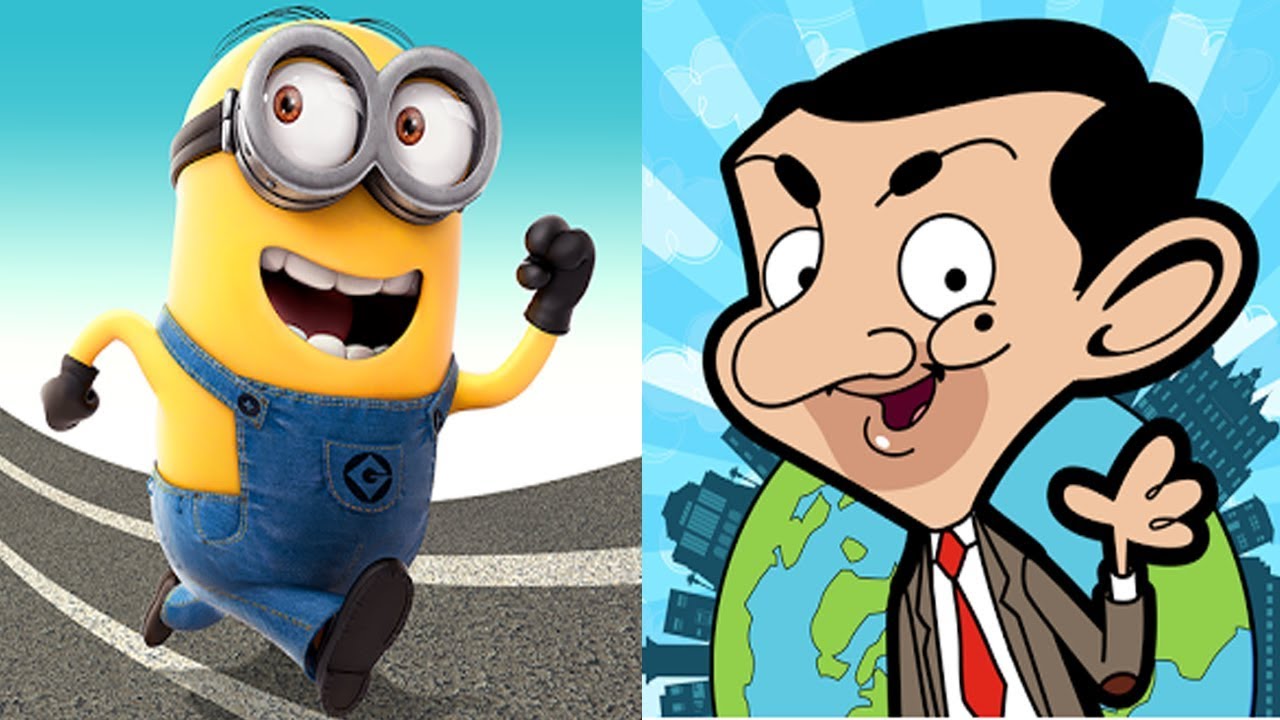 Despicable Me Minion Rush VS Mr Bean - Around The World Android iPad iOS Gameplay HD
