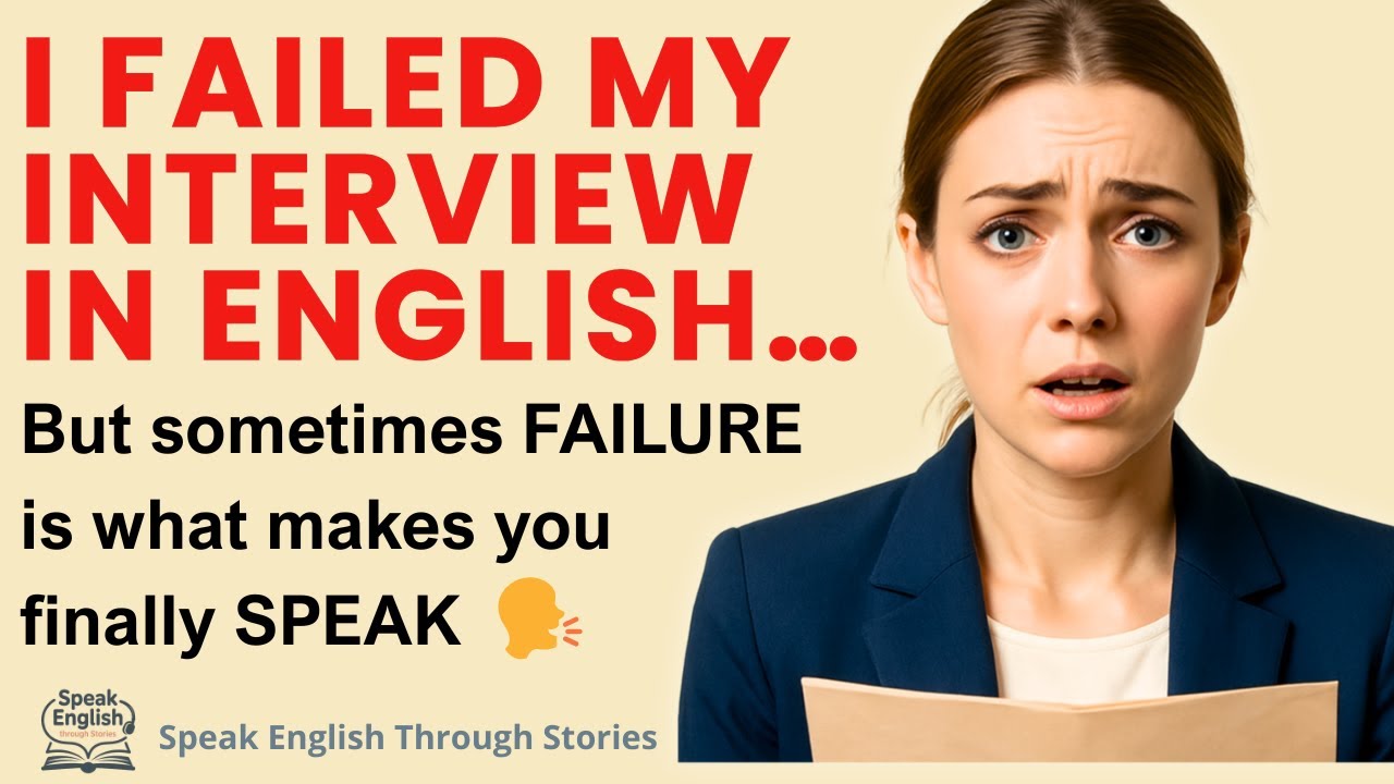 I FAILED My Interview In ENGLISH… And LOST My Dream 😢 | Learn English through Story B1