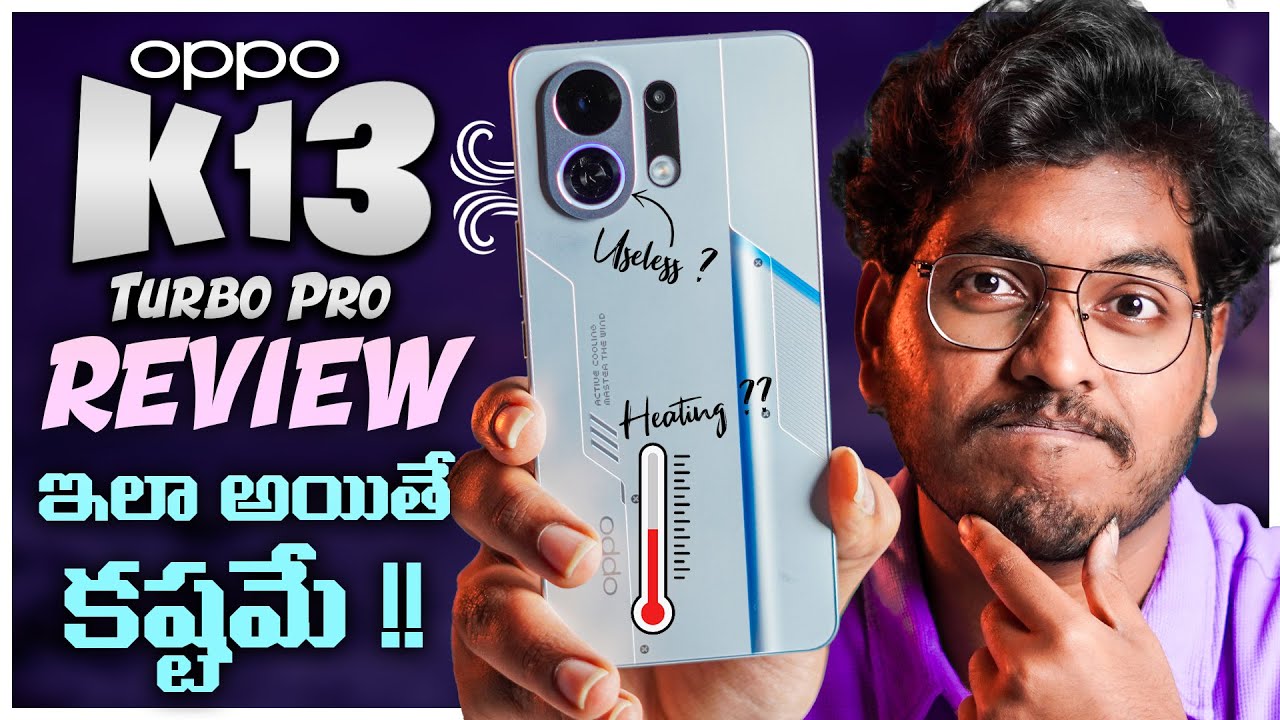 Oppo K13 Turbo Pro Review In Telugu || Gaming & Temperatures in Oppo K13 Turbo Pro