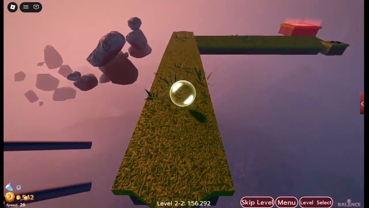 level 2-2 [Marbles can fly, too] playthrough roblox balance with some failed attempts
