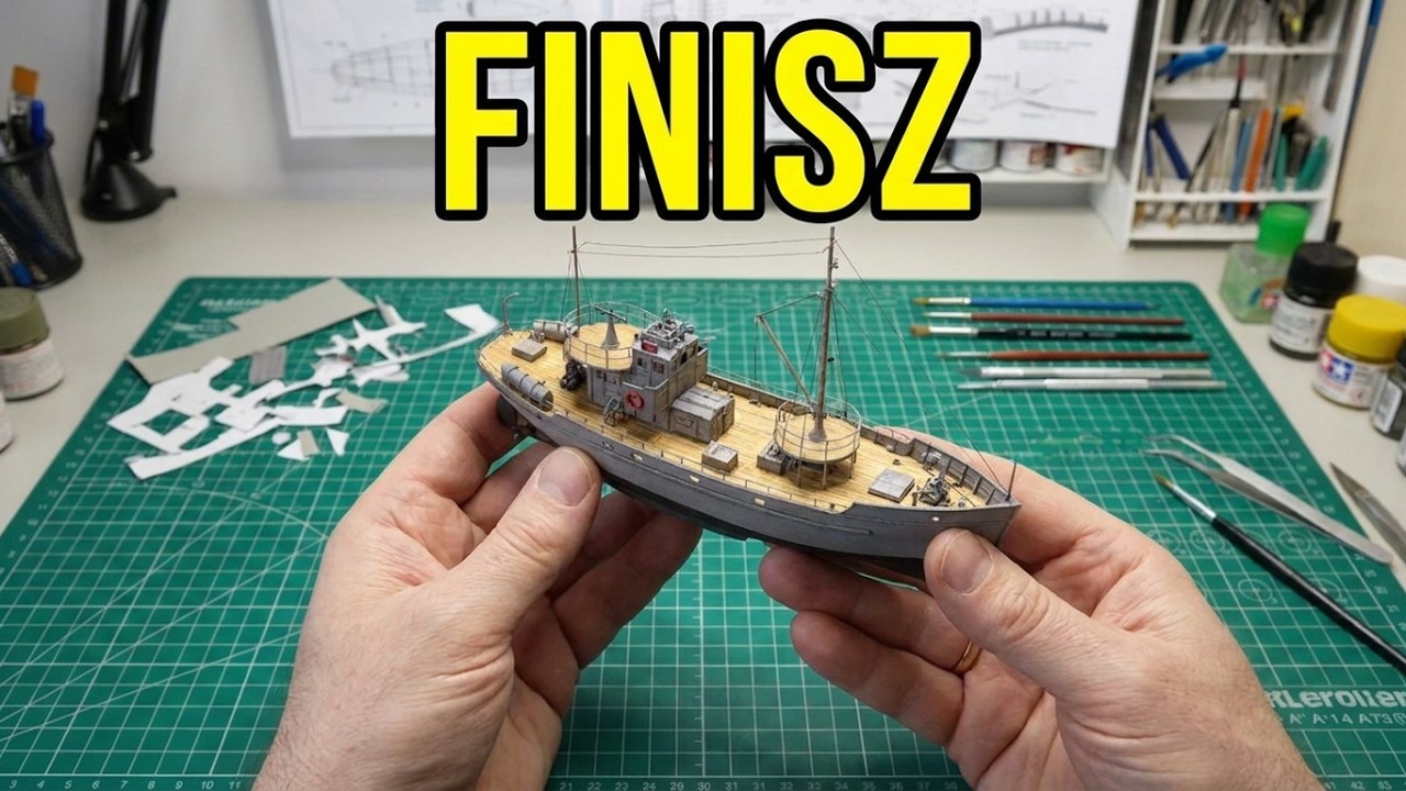 Kuter  KFK 363 Odcinek 5 FINISZ.#papermodel #modelarstwo #hobby #karton #history #plasticmodelkits
