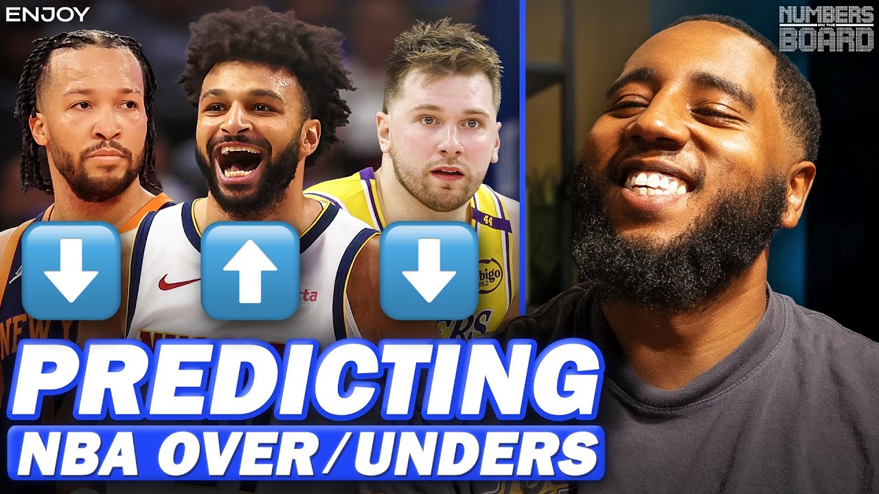 We Predicted the Over/Unders for All NBA Teams | Numbers On The Board