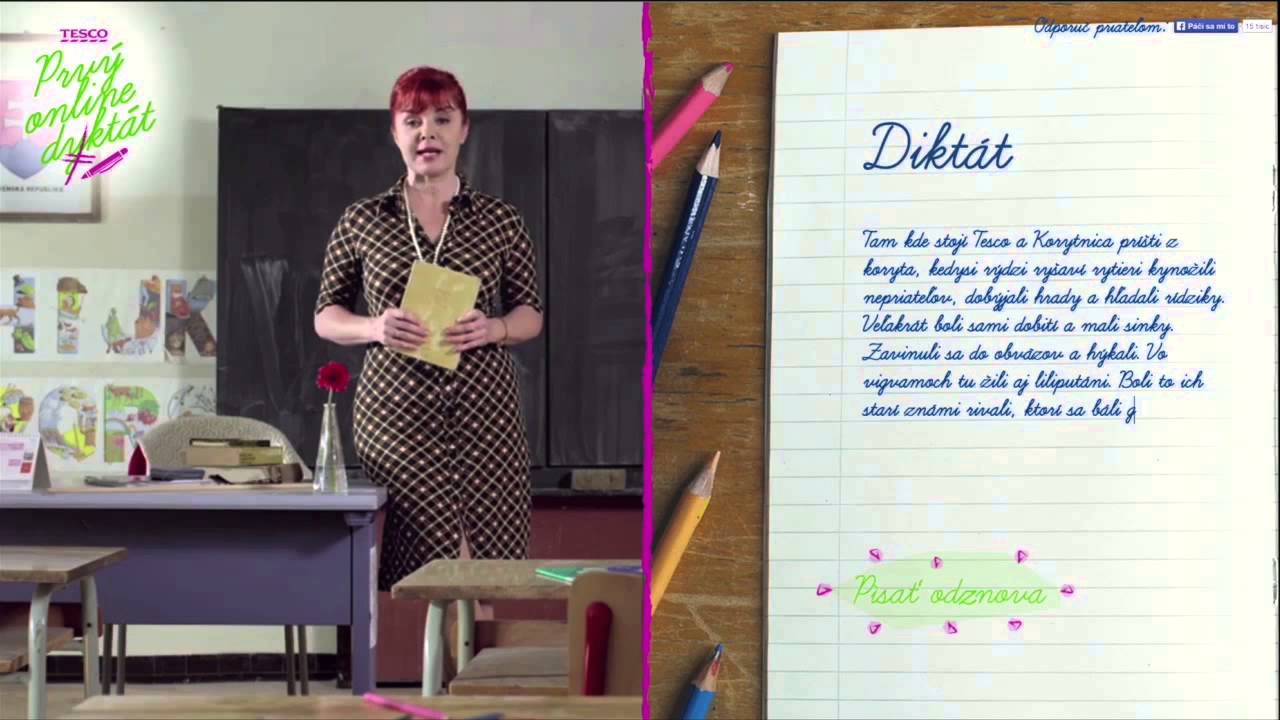Prvý online diktát