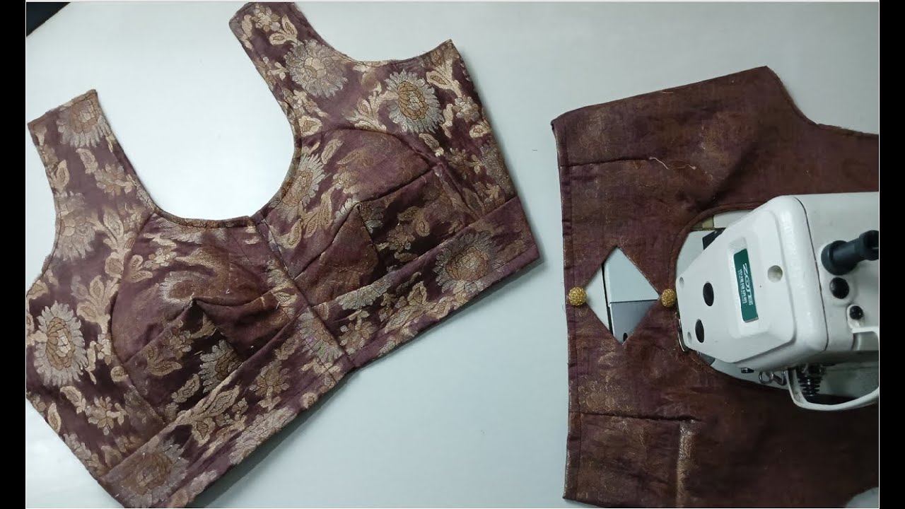 Double Katori blouse cutting and stitching | Double Katori Blouse | Double Katori wala blouse