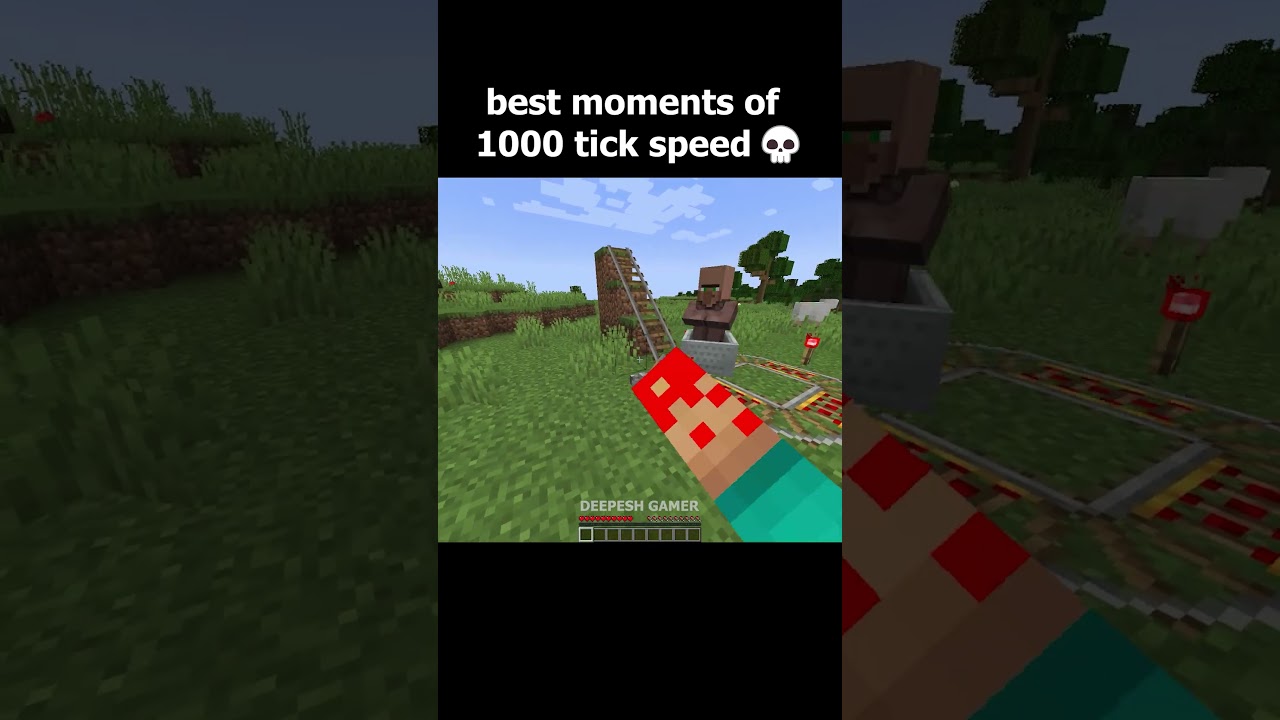 minecraft at tick speed 1000