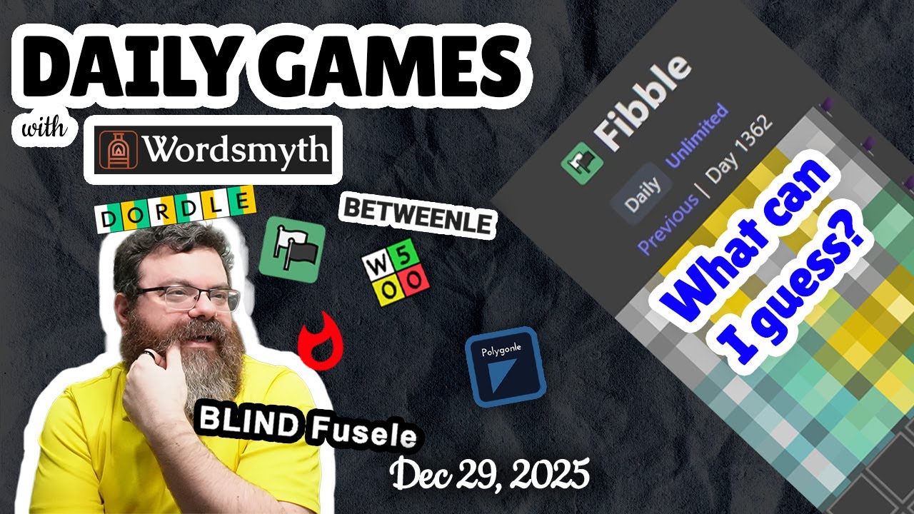 Wordsmyth and other Daily Wordle-like games! - Dec 29th, 2025