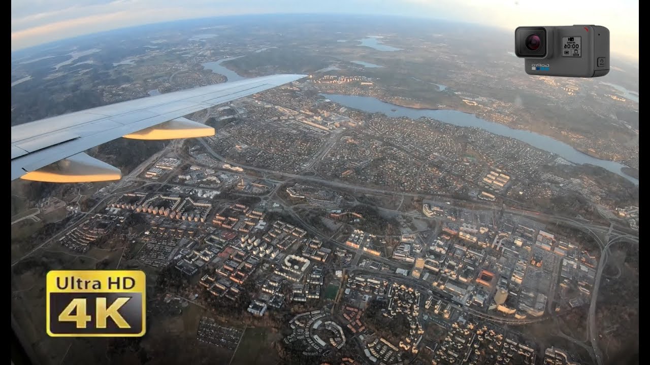 Landing At Stockholm 🇸🇪 Sweden | 4K GoPro