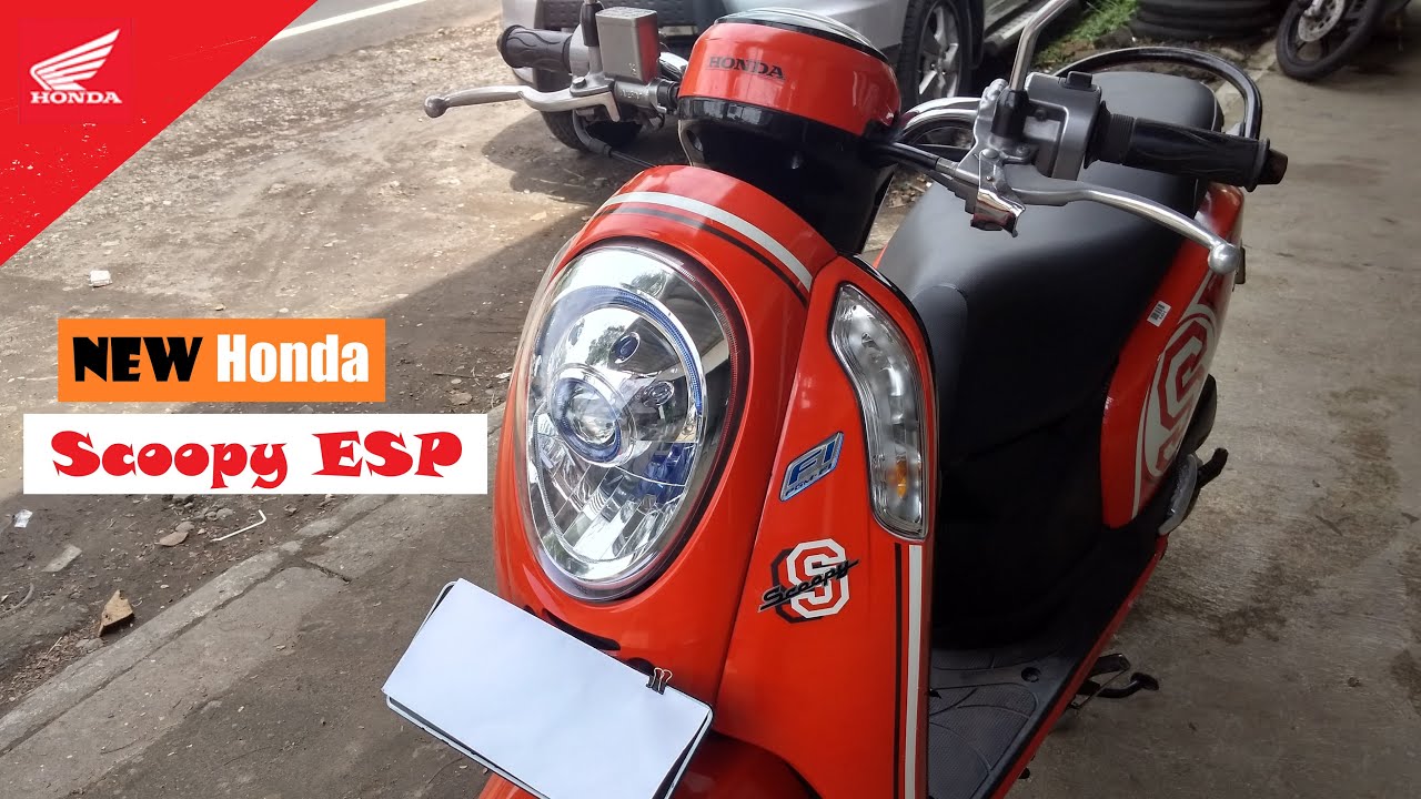 Новый современный ретро скутер HONDA Scoopy ESP