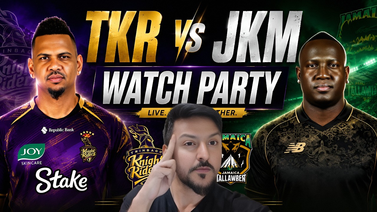 TKR vs JKM LIVE 🔥 Can Jamaica Finally Break the Losing Streak? CPL 2026 Watch Along | Chat Reaction