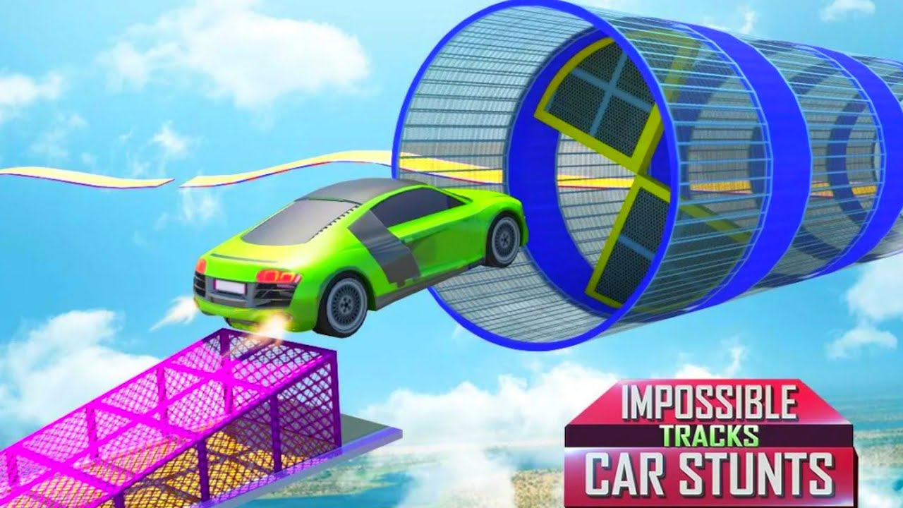 Impossible Car Stunt Games, Extreme Racing Tracks,Stunts Mode,