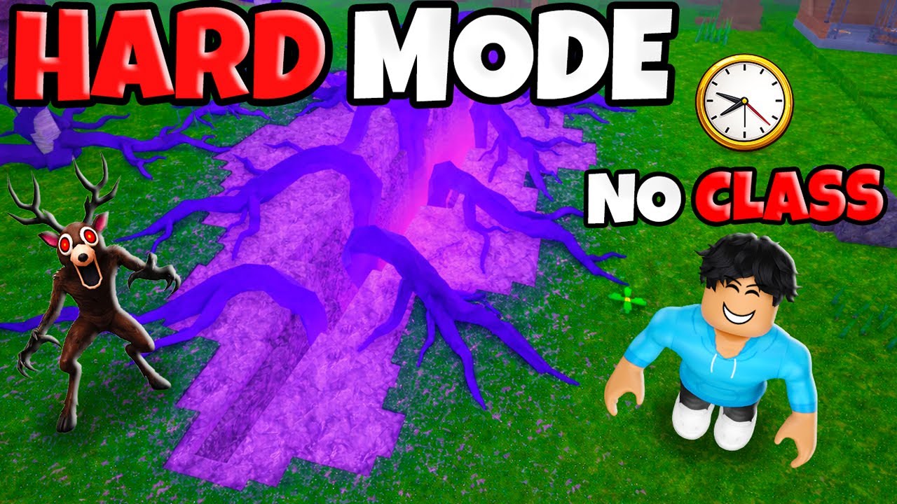 I Speedran HARD MODE In 99 Nights In The Forest With NO CLASS!