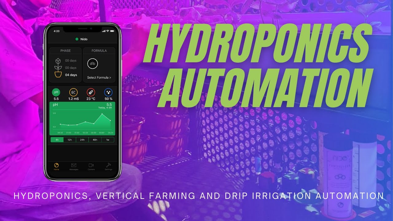 Hydroponic Automation | NIDO ONE | Vertical Farming Control | Full Automation via Smartphone