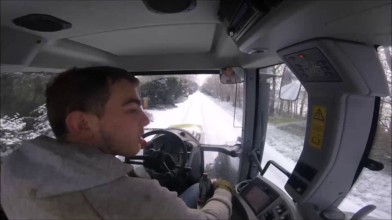 Hedge flailing with the claas arion 640