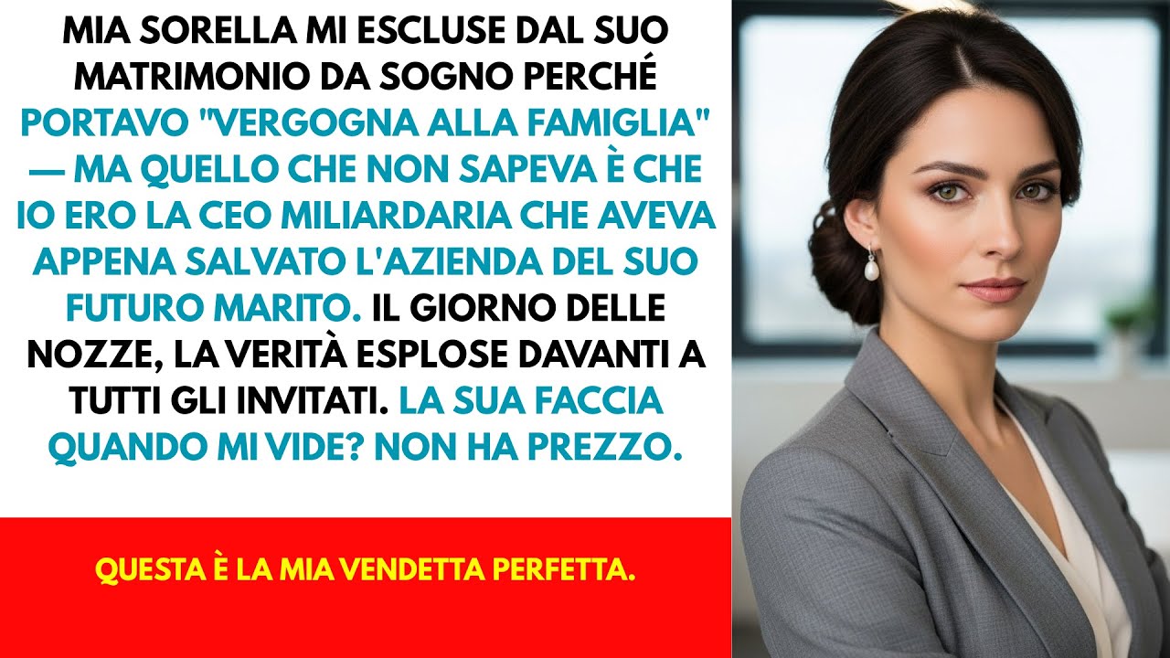 Mia sorella ha organizzato un matrimonio elegante — e disse che la mia presenza portava vergogna