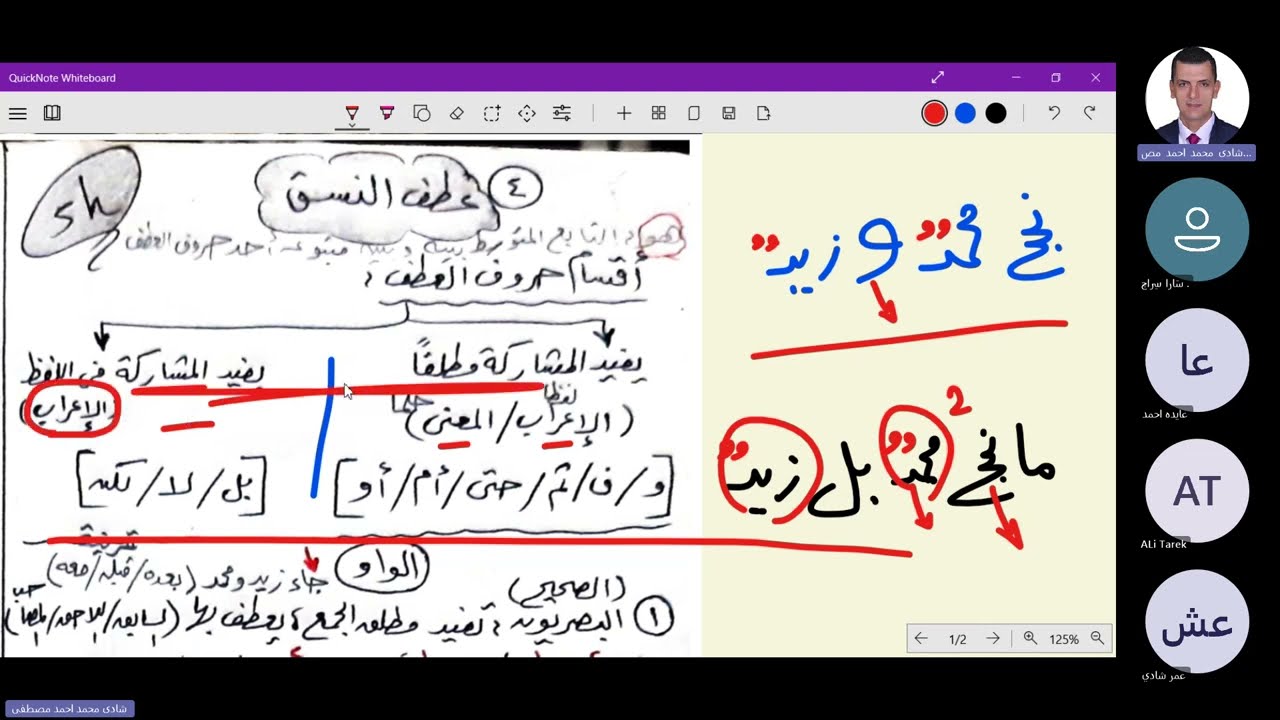 عطف النسق: تعريفه، وأقسام حروف العطف | نحو | 3ث أزهر | أدبي