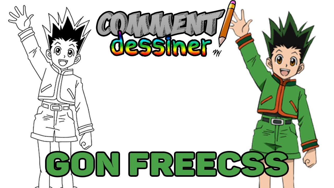 Comment dessiner Gon Freecss (Hunter x Hunter) étape par étape | Comment dessiner