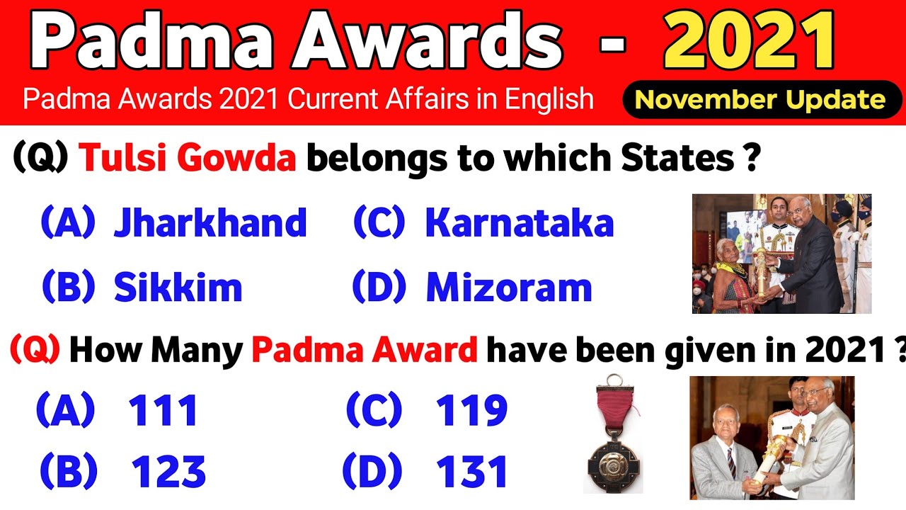 Padma Awards 2021 | Padma Awards 2021 Current Affairs | Awards and Honours 2021 |