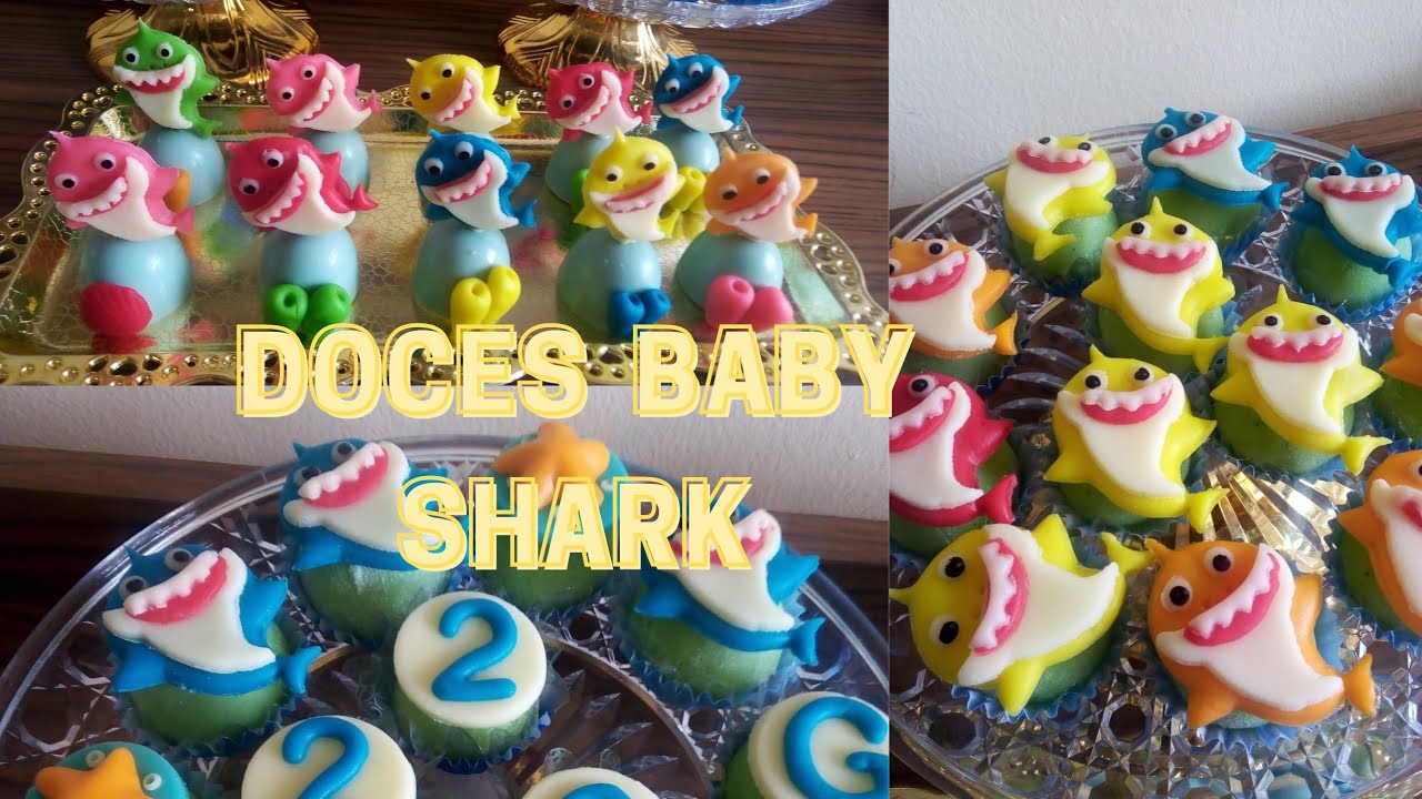 DOCES BABY SHARK PASTA DE LEITE EM PÓ