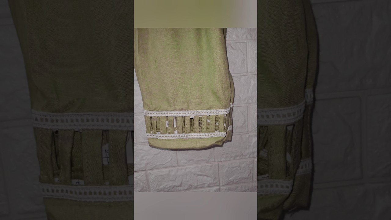 pant mohari design with lace #trending #shorts #sewing #dresskillasewing