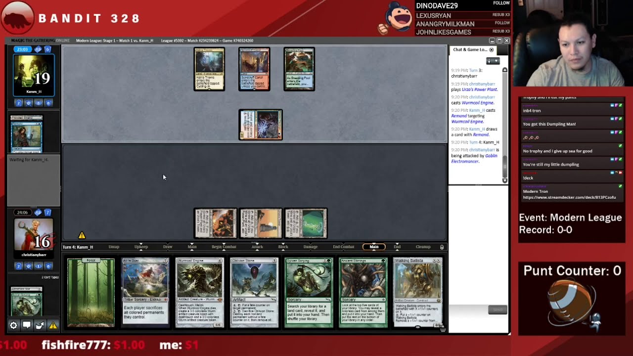 MTG Modern Mono Green Tron! Stream Replay