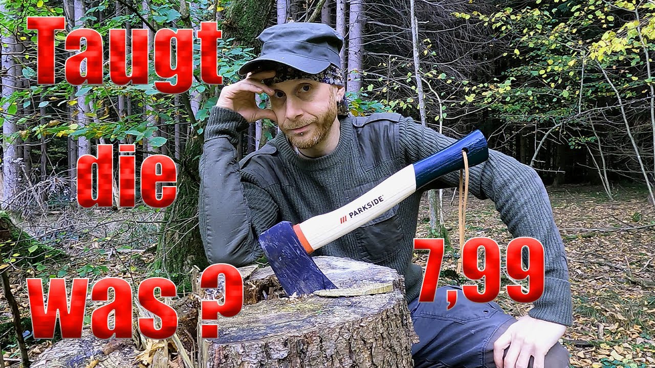 Die Lidl Trekking-Axt! Kann spalten, ABER...